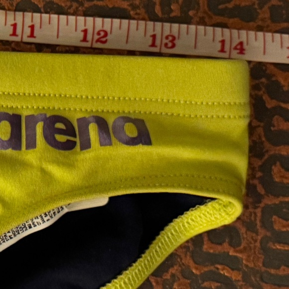 Arena Lime Green Men’s Bikini Swimsuit - Picture 4 of 7